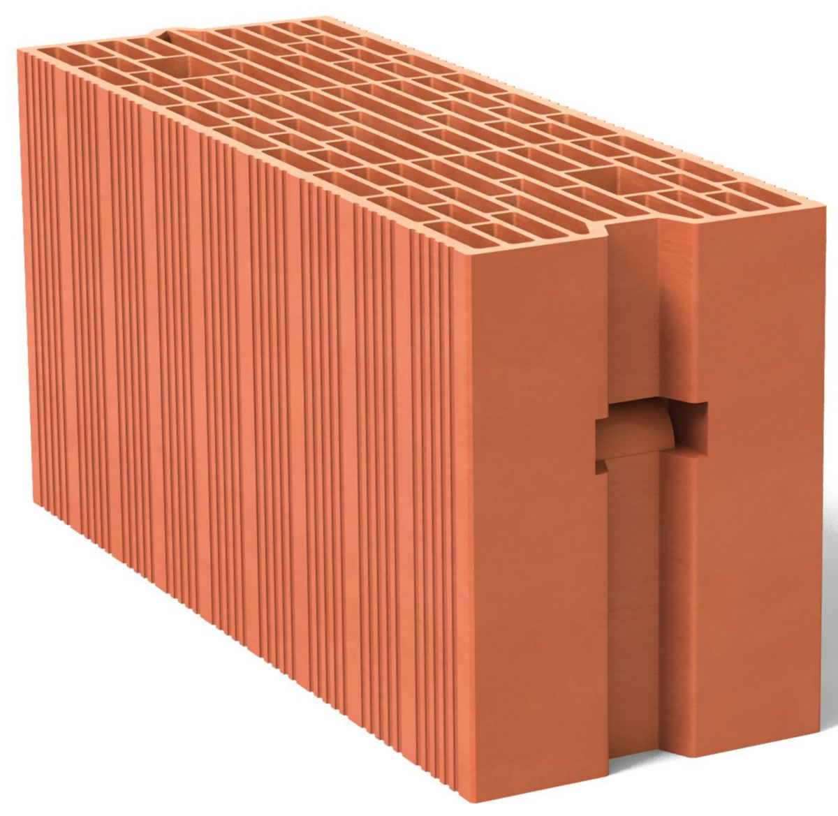 BIO'BRIC - Brique de mur BGV 4 G rectifiée - terre cuite - 560x200x274