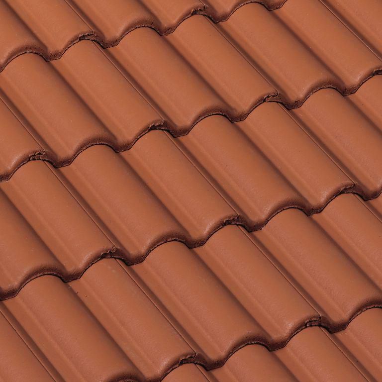 Monier Tuile Beton Plein Ciel Monier Rouge Sienne 420x330 Mm Point P
