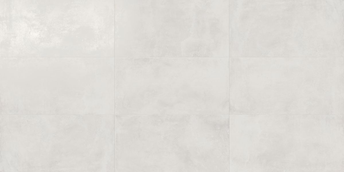 Carrelage imitation béton pour sol intérieur Blend - grès cérame rectifié - teinte Class - 60x120 cm - ép. 9 mm