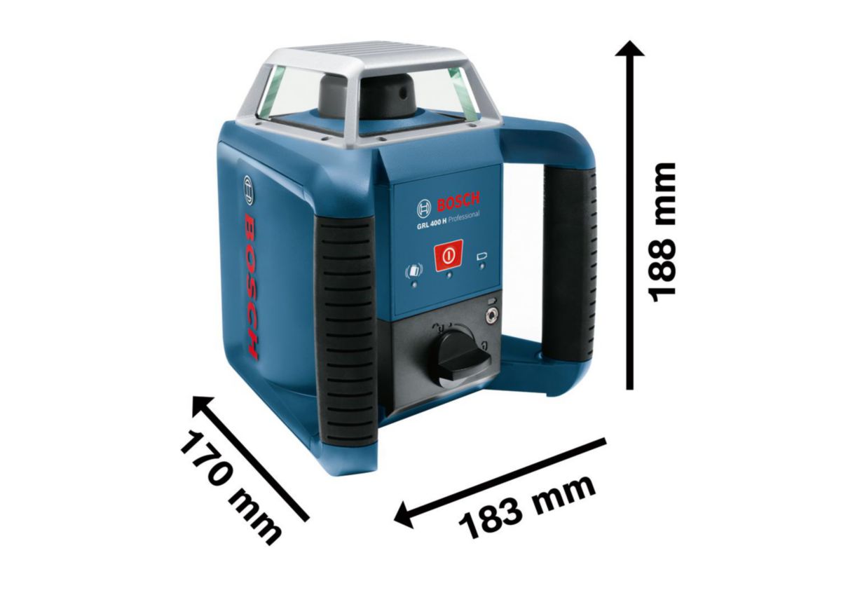 BOSCH Laser rotatif GRL 400 H en coffret POINT.P