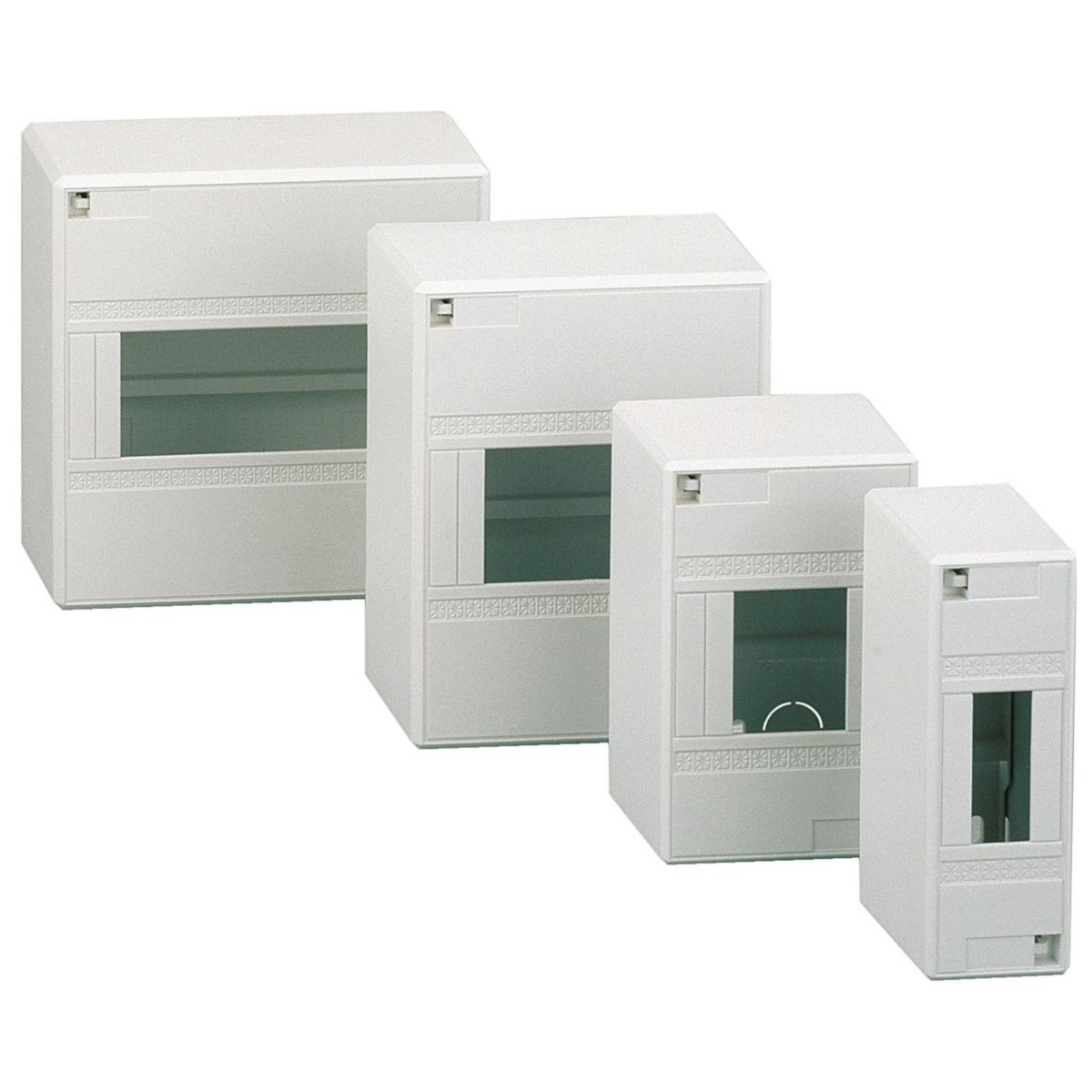 Mini coffret électrique Opale - pose en saillie - 8 modules - blanc - 155x160x65 mm