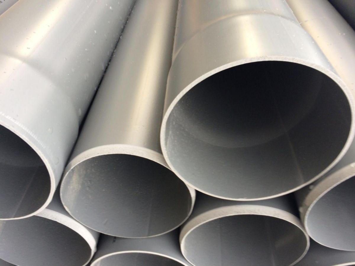 Tableau Tube Pvc Diamètre Intérieur Extérieur OD PLAST - Tube OD Tube multi-usage PVC gris diamètre 200 mm L. 4 m 25 pcs | POINT.P