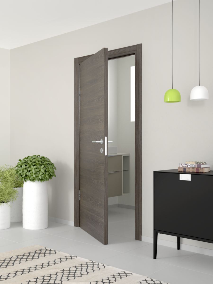 Guide de bas de porte Hahaemall New Style avec vis mat/ériel pour porte de grange coulissante