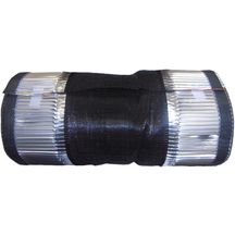 Closoir souple universel de faitage et arêtier - aluminium noir - rouleau de 5 m x 295 mm
