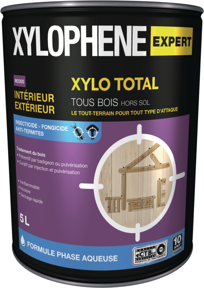 PPG - Traitement insecticide spécial bois Xylophène Expert Xylo Total -  bidon de 5 l