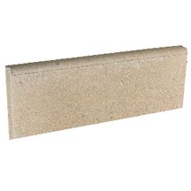 Bordure en béton lisse pour aménagement extérieur - sable - 5x20x50 cm