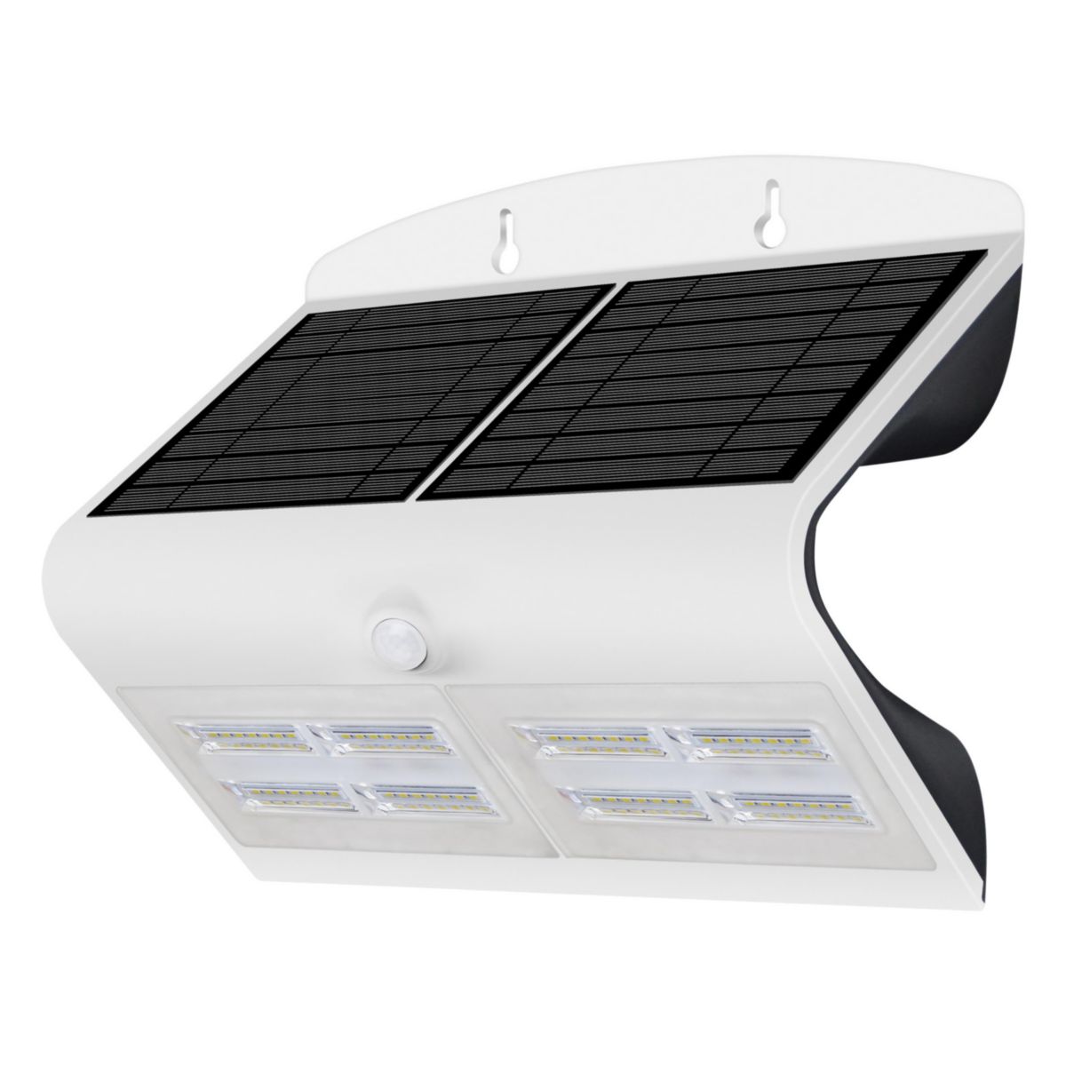 LUCECO Projecteur solaire LED IP44 + détecteur de mouvement 4000°K