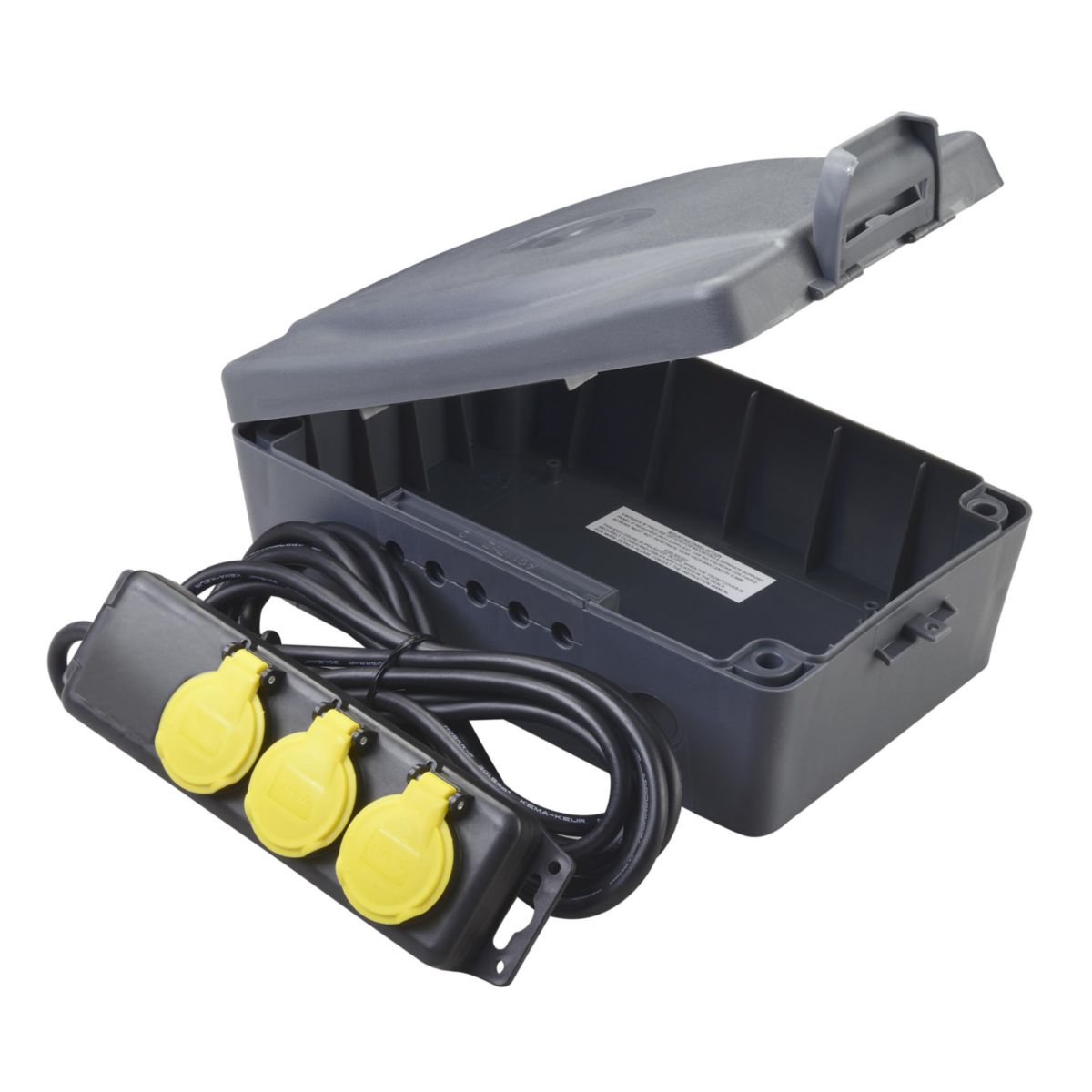 Boitier Etanche Pour Prise Electrique Exterieur LUCECO - Coffret étanche Masterbox pour branchements électriques extérieurs | POINT.P