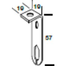 Coulisseau pour suspente sur ossature 15, 24 ou 35mm boîte de 100 Ref. BPAWDN20H