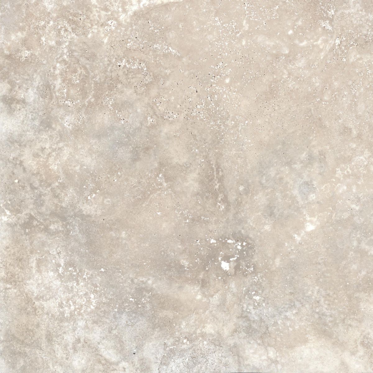 Carrelage effet pierre Realstone Travertino - grès cérame rectifié R9 - ton cross noce - 60x60 cm - ép. 9 mm