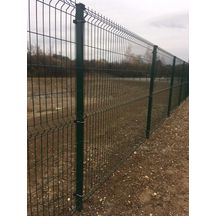 Panneau de clôture rigide Axyle C - acier galvanisé vert 6005 - Ø fil 5 mm - maille 200x55 mm - 2,48x1,2 m