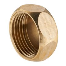 Bouchon femelle 15x21 mm - laiton - blister de 2 pcs