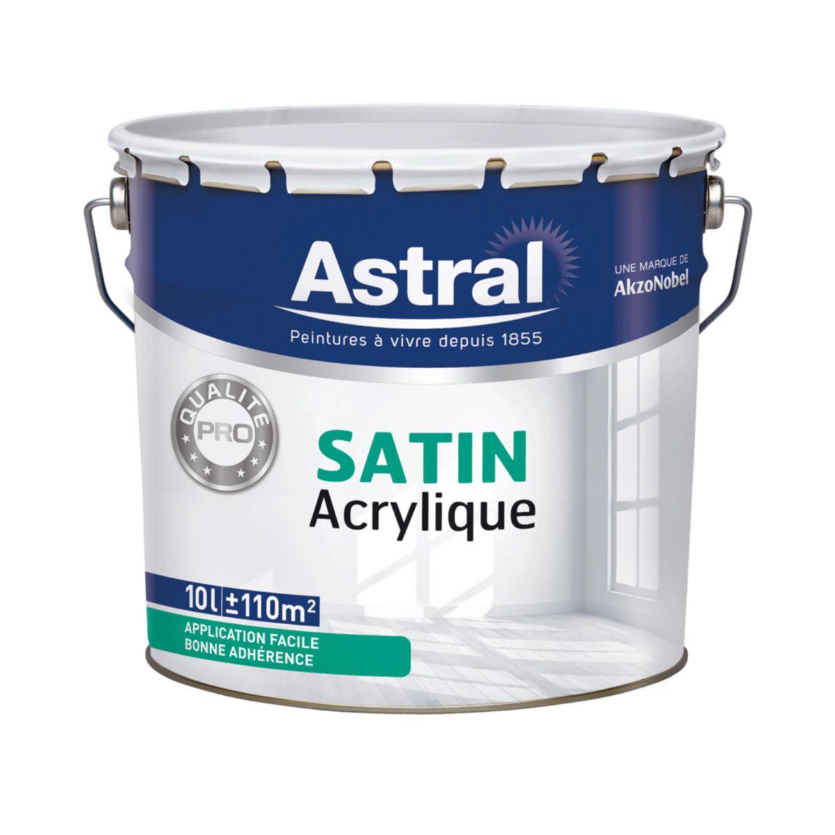 Peinture acrylique Blanc Professionnel mat 10L - Mr.Bricolage