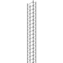 Armature chaînage zone sismique 3 CS1015X15 - filants 4HA10 - cadres HA5 e=15 cm - L. 6 m - tiges Ø 10 mm - côtés 15x15 cm
