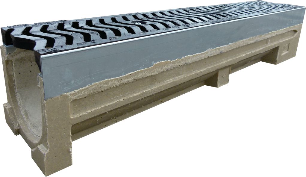 STORA DRAIN Caniveau Stora Parking 150 + grille fonte fentes 12 mm 100x19,5 cm classe C 250
