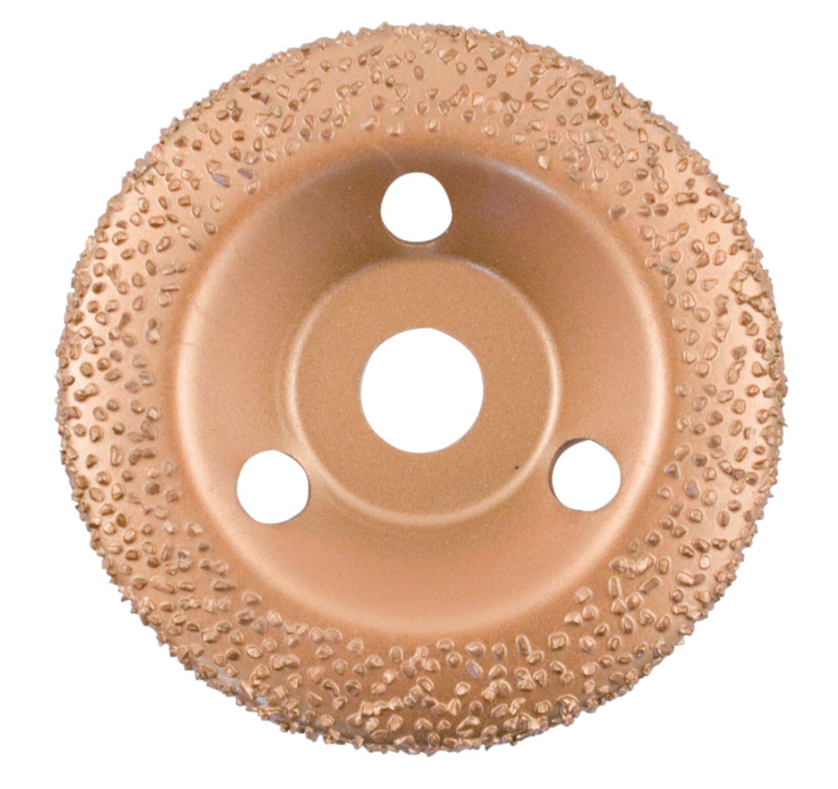 EDMA - Disque abrasif bombé au carbure - grain moyen 24 - Ø 125 mm -  alésage 22,5 mm