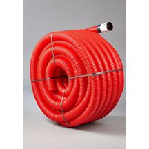 Gaine TPC - polyéthylène rouge - Ø 40 mm - couronne de 50 m