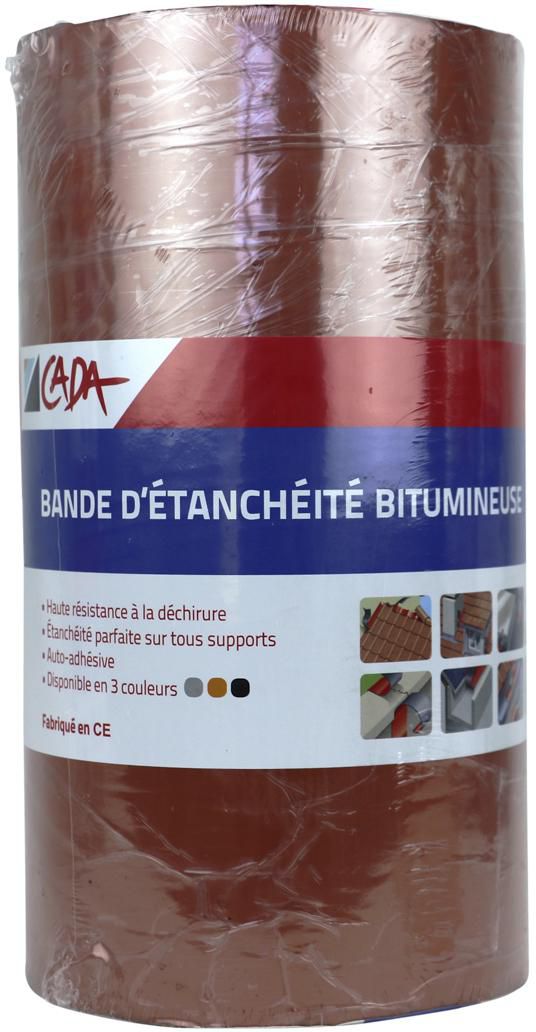 CADA - Bande d'étanchéité bitumineuse - teinte tuile - 10 m x 30