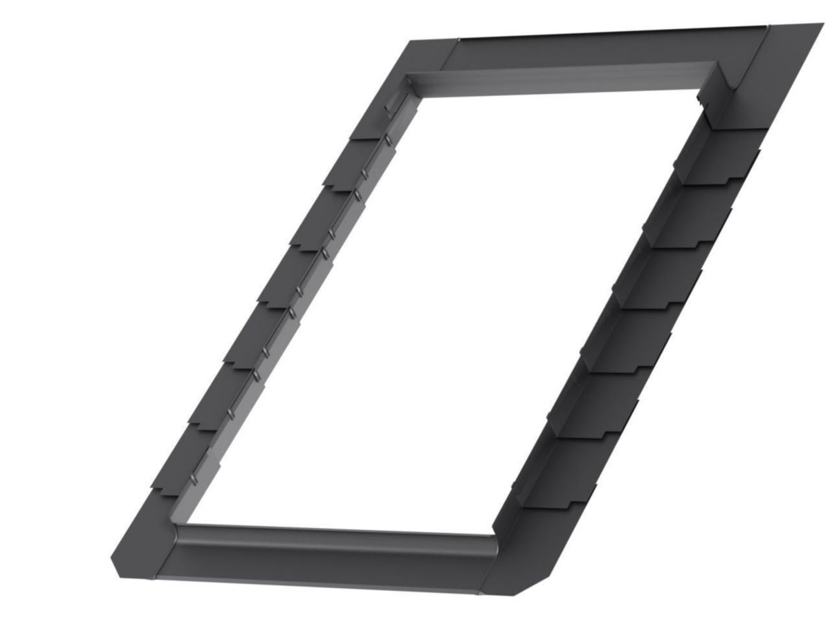 Raccord EDL pour fenêtre de toit CK02 55x78 cm pose traditionnelle sur ardoises gris anthracite EDL CK02 0000