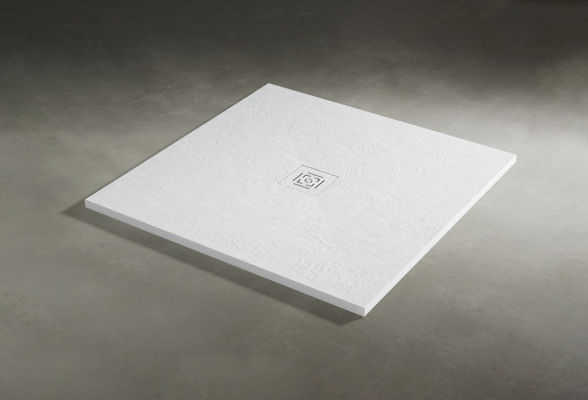 Receveur Alterna Daily'o 120 X 90 Cm Ardoise Blanc ALTERNA - Receveur Alterna Daily'O 90 x 90 cm béton blanc | POINT.P