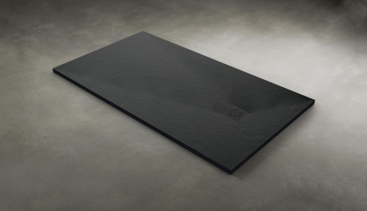 Receveur Alterna Daily'o 120 X 80 Cm Ardoise Blanc ALTERNA - Receveur Alterna Daily'O 120 x 80 cm béton anthracite | POINT.P