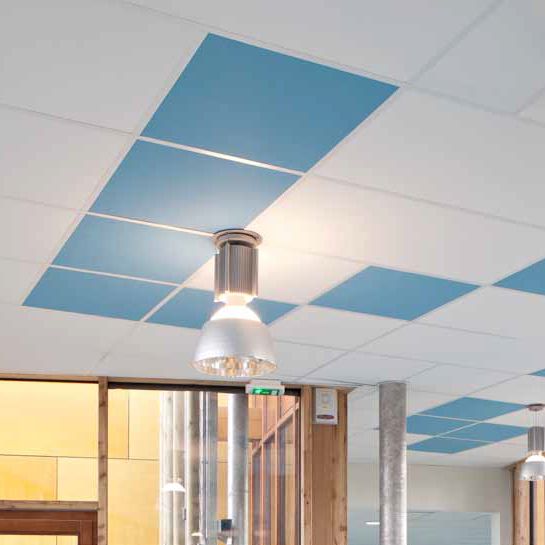 Dalle acoustique faux plafond - Confort acoustique - Différents coloris