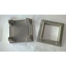 Aspirateur-extracteur statique base bandeau + cape conduit 25 x 25 cm béton