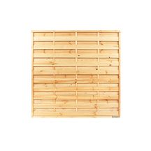 Ecran de clôture droit à lames alternées EALDT - pin traité classe 4 - vert - 1,80x1,80 m - ép. 45 mm