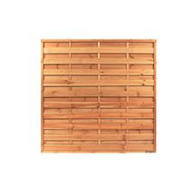 Ecran de clôture droit à lames alternées EALDTB - pin traité classe 4 - brun - 1,80x1,80 m - ép. 45 mm