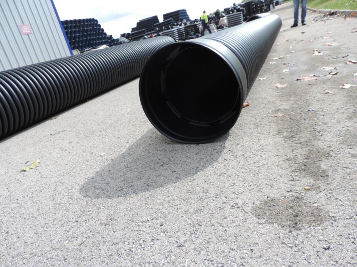 SYSTEM GROUP FRANCE Tuyau PEHD annelé/lisse double paroi DN 468 mm