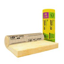 Panneau de laine de verre roulé revêtu kraft GR 32 pour isolation des murs par l'intérieur - ép. 60 mm - R = 1,85 m².K/W - 8,1x1,2 m