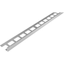 Profilé de finition arrondi pour murs en aluminium anodisé L. 250 cm x H. 6  mm argent