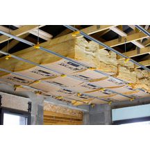 Laine de verre revêtue kraft IBR 320 pour isolation combles et plafond - ép. 320 mm - 2,4x1,2 m - R=8 m².K/W