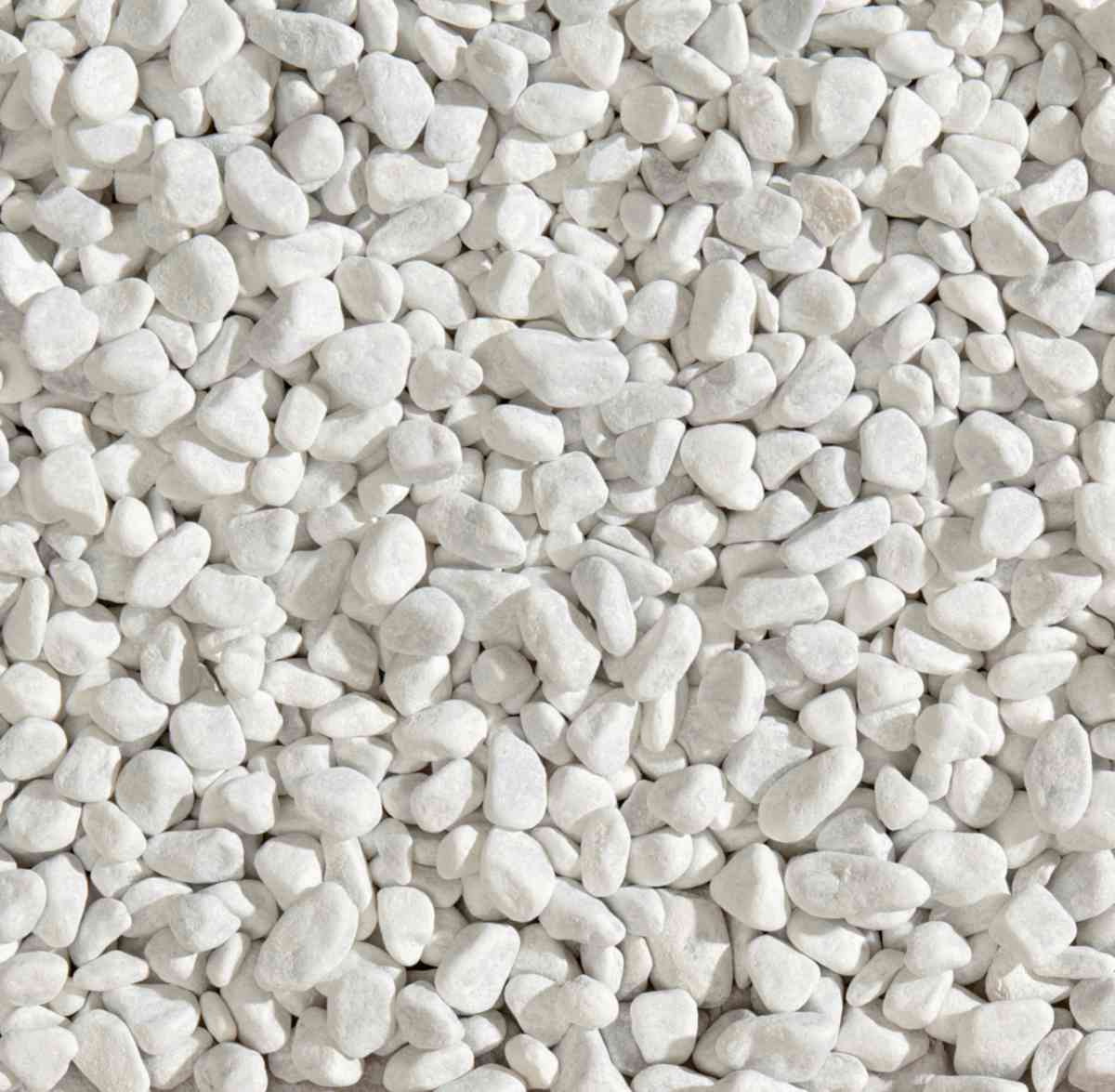 GRANULATI ZANDOBBIO Gravillon de marbre blanc de Carrare roulé