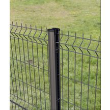 Poteau GIGACLIP vert 6005 80 x 60 mm hauteur 160 cm