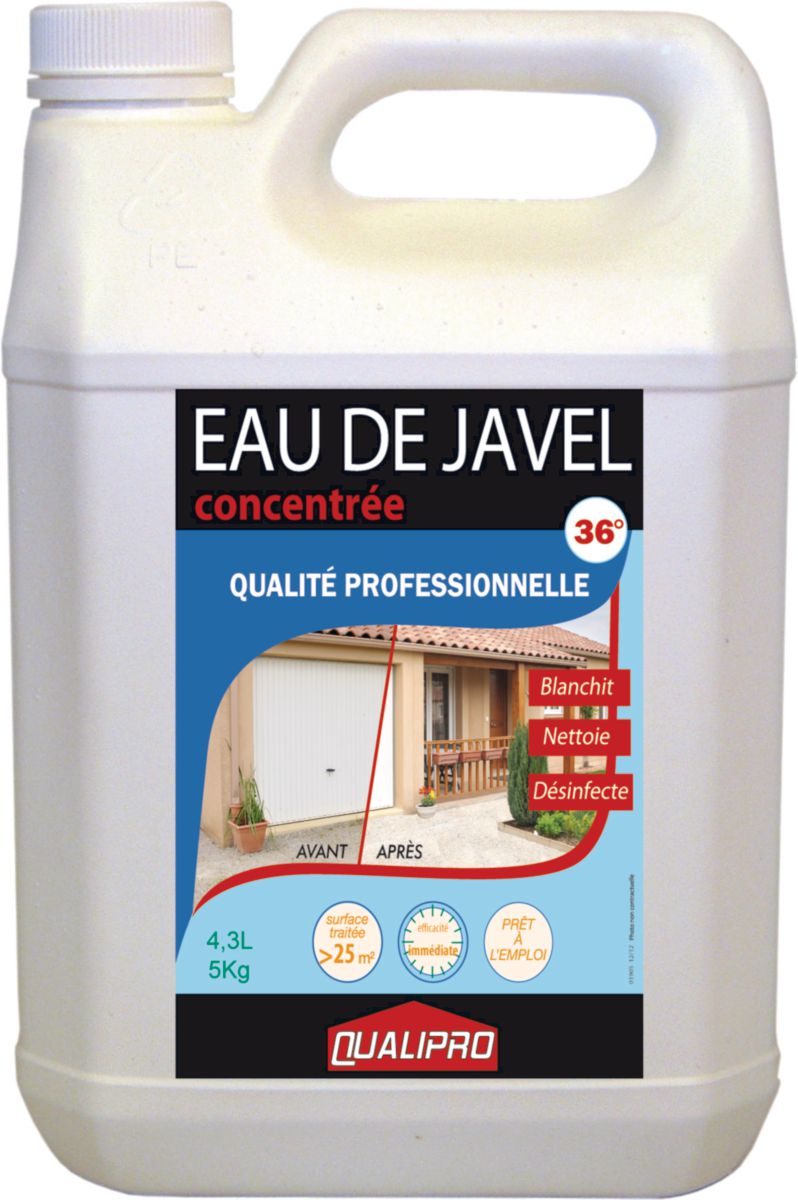 Quel Pourcentage D eau De Javel Pour Nettoyer Une Façade QUALIPRO - Eau de Javel 36° - bidon de 5 l | POINT.P