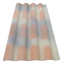 Plaque support de tuiles à onde 235 mm - fibres-ciment - flammé vieilli - L. 1,65 m