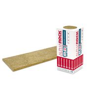 Panneau laine de roche pour isolation mur intérieur Alpharock - non revêtu - 1,35x0,6 m - ép. 80 mm - R = 2,35 m².K/W