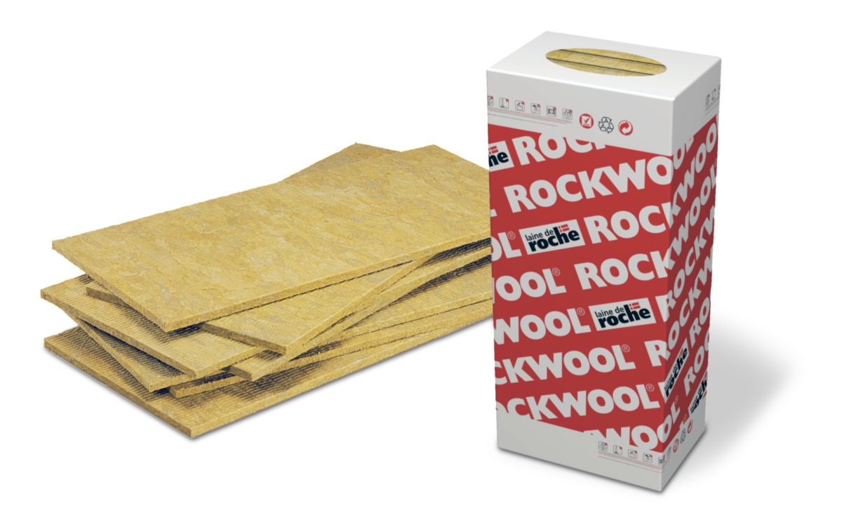 Combien De Sac De Laine De Roche Pour 100m2 ROCKWOOL - Panneau laine de roche pour isolation mur intérieur dB Rock -  non revêtu - 1,35x0,6 m - ép. 50 mm - R = 1,45 m².K/W | POINT.P
