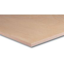 Contreplaqué Teboply Tout Okoumé - collage classe 3 - Milieu humide abrité 250x122cm épaisseur 5mm - qualité II/III Réf. 225012205101