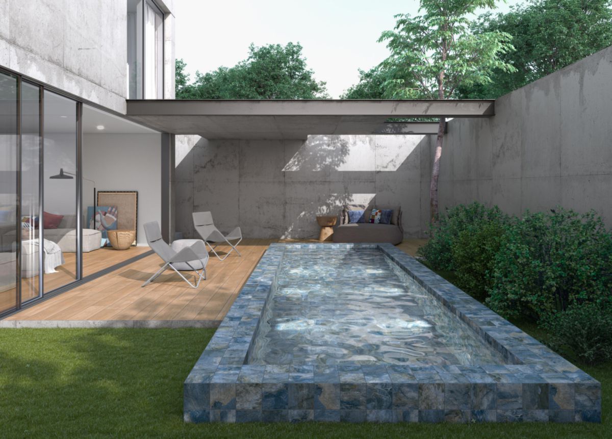 CINCA - Grès cérame émaillé Cinca Timber miel 20 x 120 cm