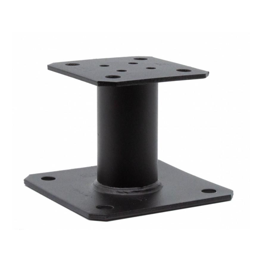 SIMPSON STRONG TIE Pied de poteau fixe noir 100x100 130x130 mm H. 100 mm POINT.P
