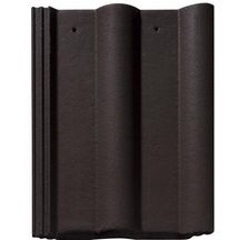 Tuile béton Double Romane Monier Noir 420x330 mm Réf: 10037232 ( ancienne Réf : DR02001 )