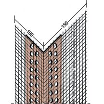 Cornière PVC entoilée 100 x 230 mm