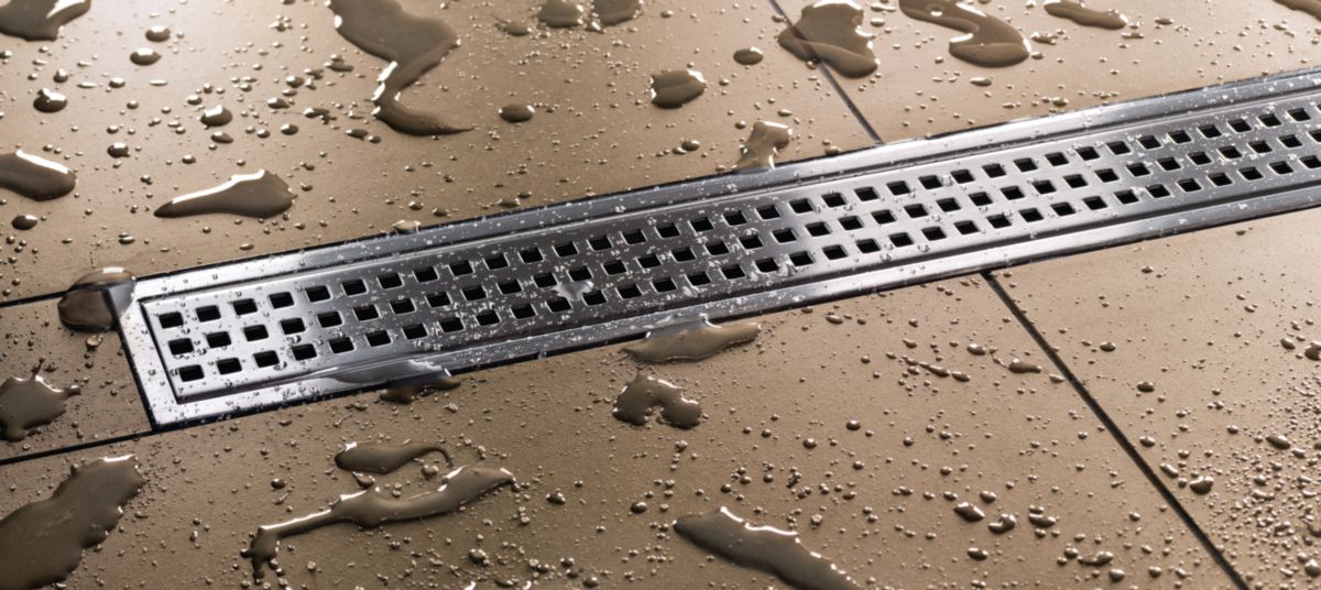 SCHLUTER SYSTEMS Cadre et grille évacuation douche à l'italienne