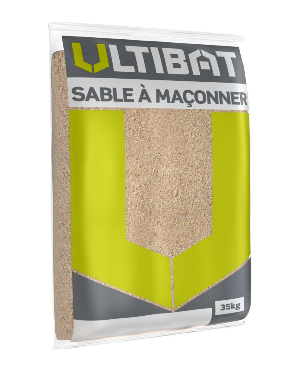 ULTIBAT - Sable à maçonner 0/4 - Bernières - sac de 35 kg