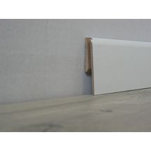 Plinthe standard - bord arrondi - blanc - 14x58x2400 mm