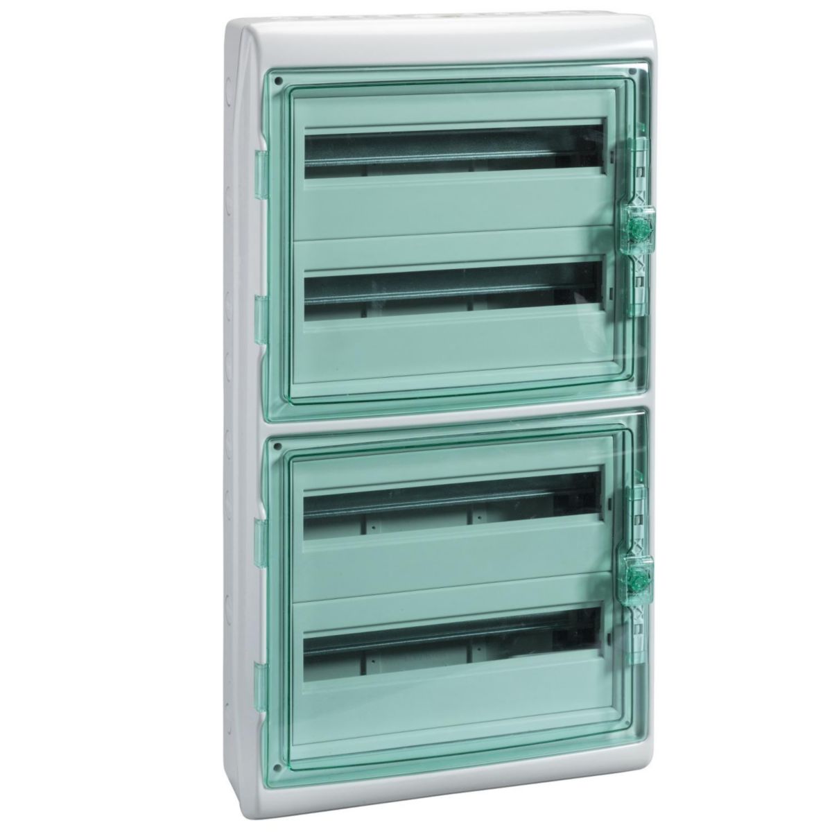Tableau Schneider 4 Rangées 18 Modules SCHNEIDER ELECTRIC - Coffret électrique modulaire étanche en saillie Kaedra - 4 rangées x 18 modules - 448x842 mm | POINT.P