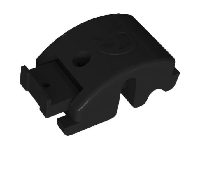 Clip de fixation pour poteau Gigaclip Click and Lock - noir