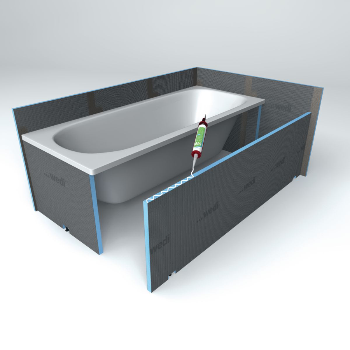  WEDI - Tablier de baignoire Wedi Bathboard 770x600x20mm Réf. 073820102 ...